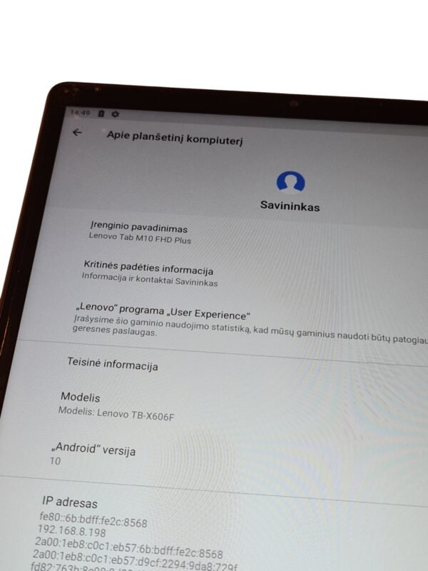 Lenovo Tab M10 HD FHD Plus - Image 3