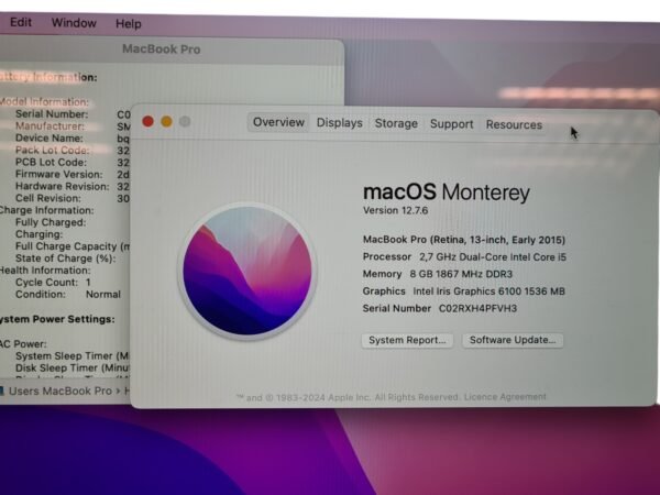MacBook Pro 13″ 2015 Dual-Core Intel Core i5 8GB/128GB - Image 7