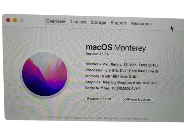 MacBook Pro 13″ 2015 Dual-Core Intel Core i5 8GB/512GB - Image 5