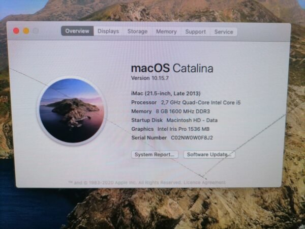 iMac 21.5-Inch Quad-Core Intel Core I5 8GB/1TB, Late 2013 - Image 6