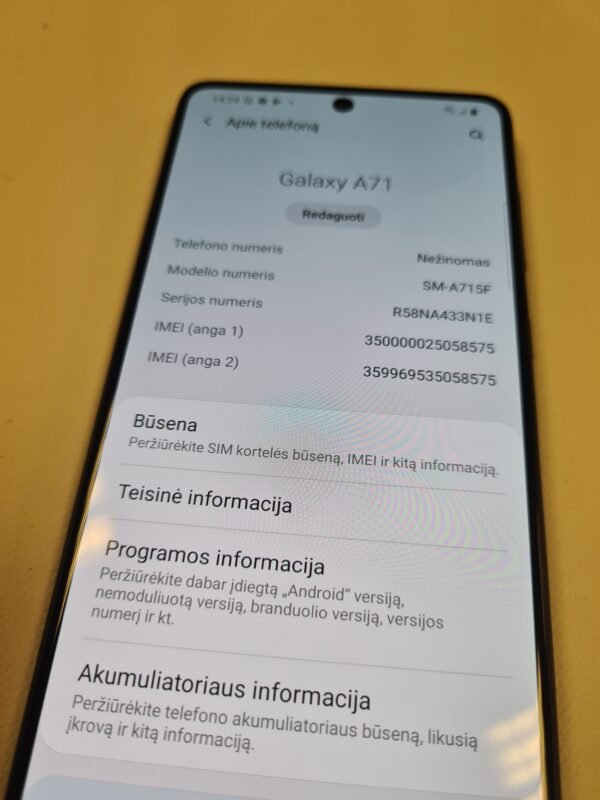 Samsung Galaxy A71 - Image 4