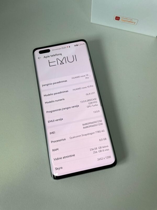 Huawei Nova 10 Pro 8/256GB (su „Google Play“) - Image 3