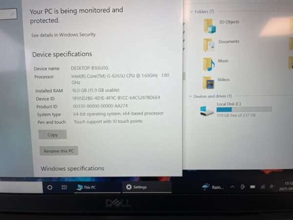 Dell Latitude 5400 16/256GB (Touch) - Image 4
