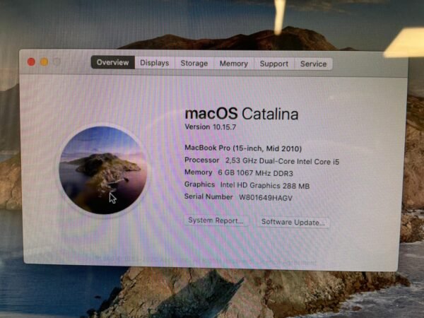 MacBook Pro 15" 2010 Dual-Core Intel Core i5 6/500GB - Image 3