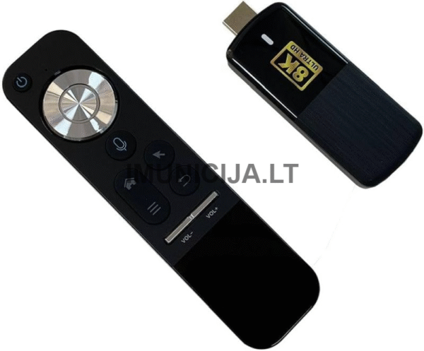 H96 Max M3 TV stick Android. 13 TV priedėlis