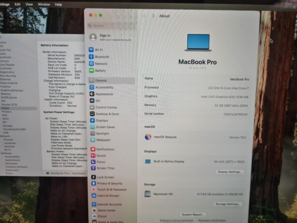MacBook Pro 16″ TB 2019 6-Core Intel Core i7 32GB/512GB - Image 6