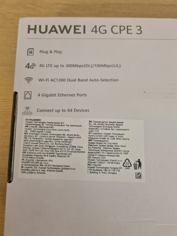 Huawei 4G CPE (B535-232a) 4G LTE maršrutizatorius - Image 3