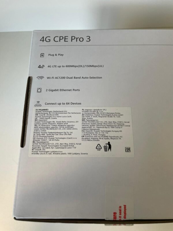 Huawei 4G CPE Pro 3 (B628-350) LTE maršrutizatorius - Image 6