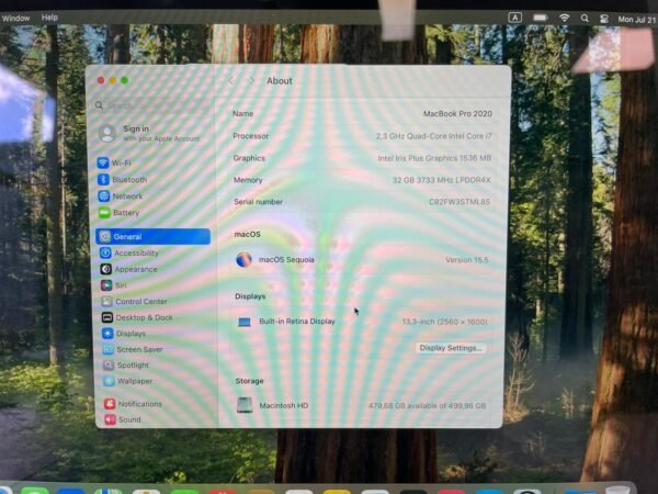 MacBook Pro 13″ TB 2020 Quad-Core Intel Core i7 32GB/512GB - Image 4