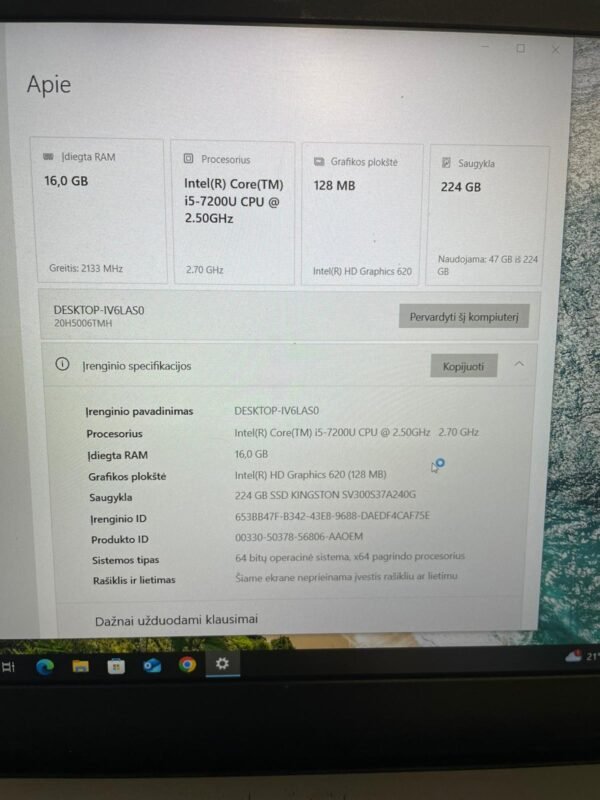 Lenovo ThinkPad E570 16/256GB - Image 4