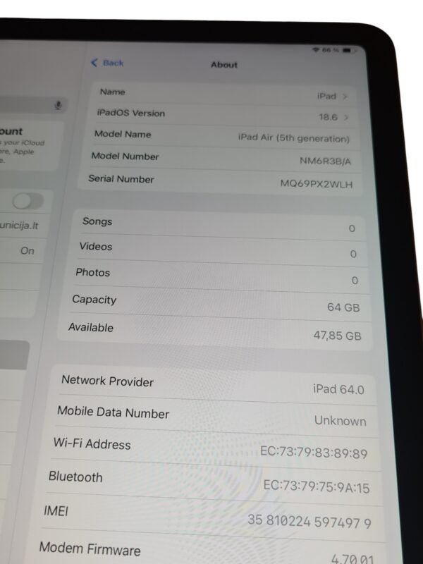 iPad Air (5th generation) (2022) 64GB +SIM - Image 4