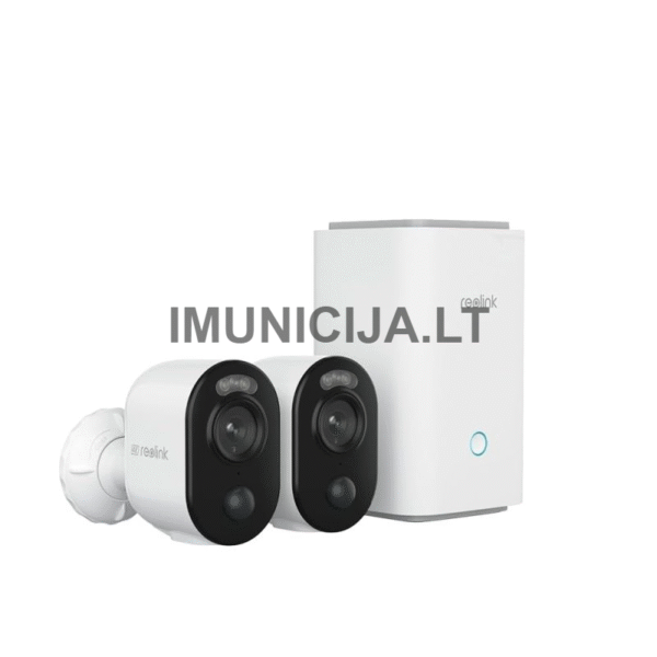 2x Reolink Argus 3 Ultra + Reolink Home Hub centrinė stotelė