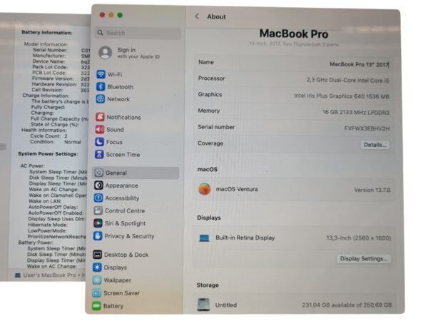 MacBook Pro 13″ 2017 Dual-Core Intel Core I5 16GB/256GB - Image 8