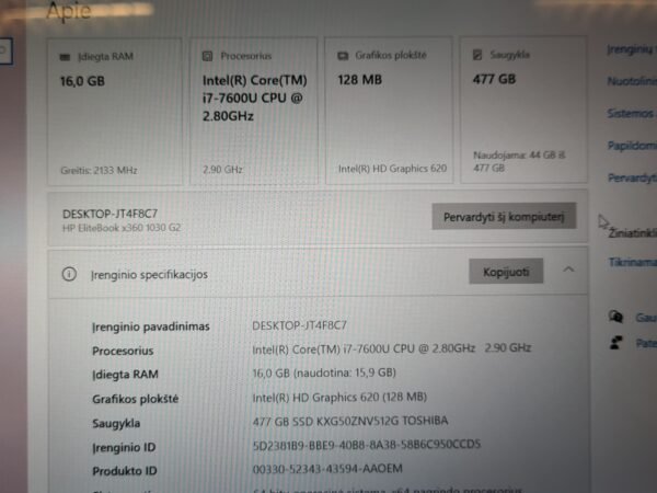 HP EliteBook x360 1030 G2 (TOUCH) 16/512GB - Image 6