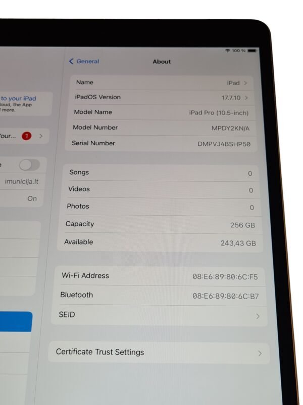 iPad Pro 10.5 (2017) 256GB - Image 4