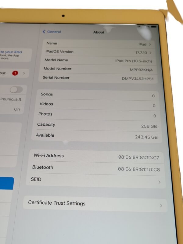 iPad Pro 10.5 (2017) 256GB - Image 4