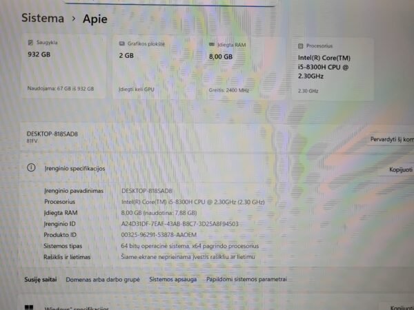 Lenovo Legion Y530-15ICH i5-8300H / GTX 1050 - Image 5