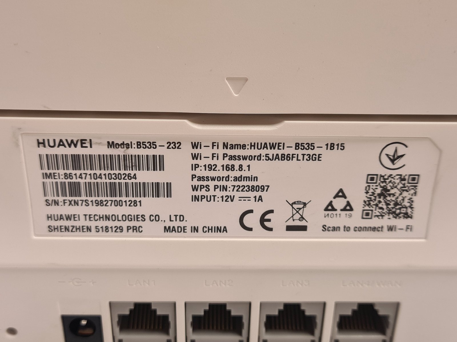 Huawei 4G B535-232 4G LTE maršrutizatorius - Image 5