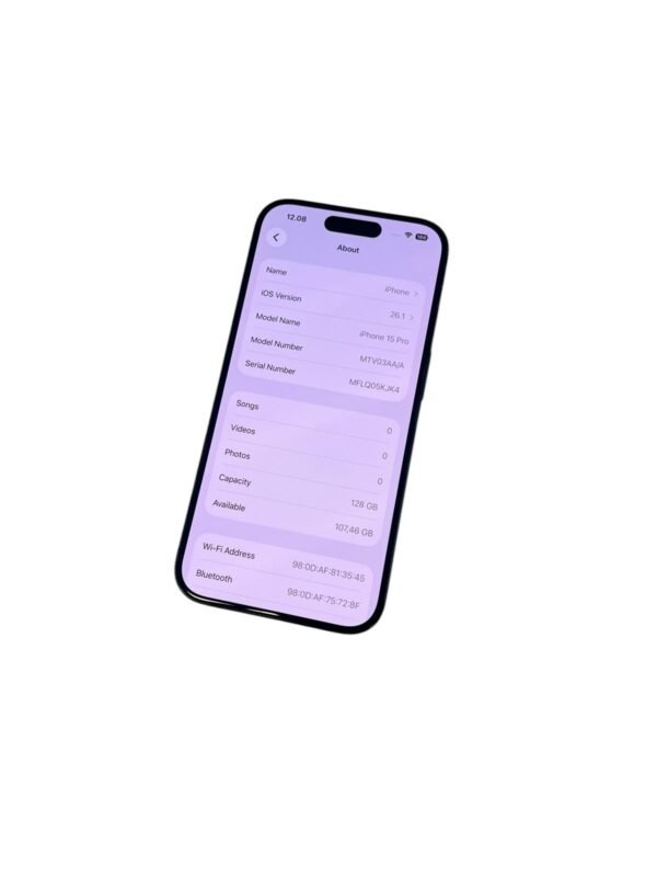 iPhone 15 Pro 128GB - Image 4