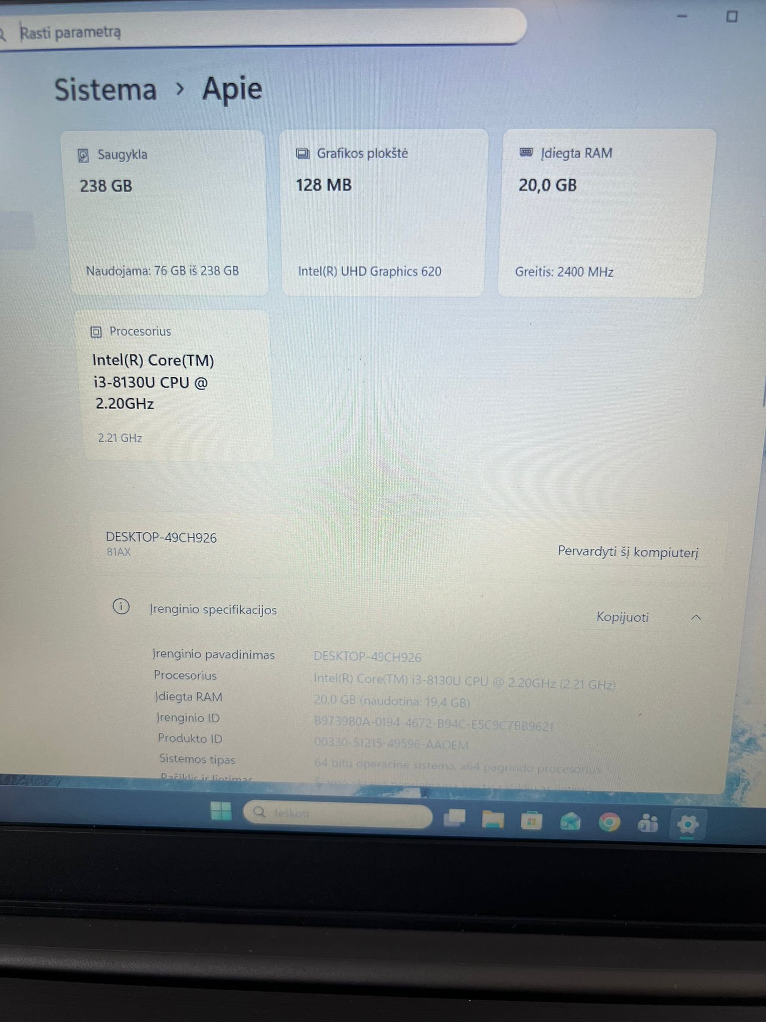 Lenovo V330-15KB - 20GB RAM / 256GB SSD - Image 4