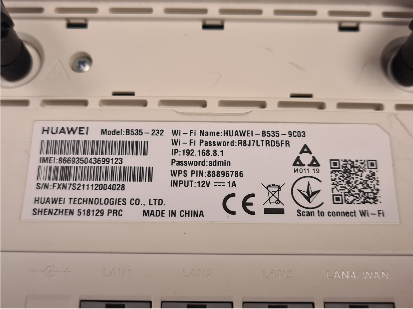 Huawei 4G B535-232 4G LTE maršrutizatorius - Image 7