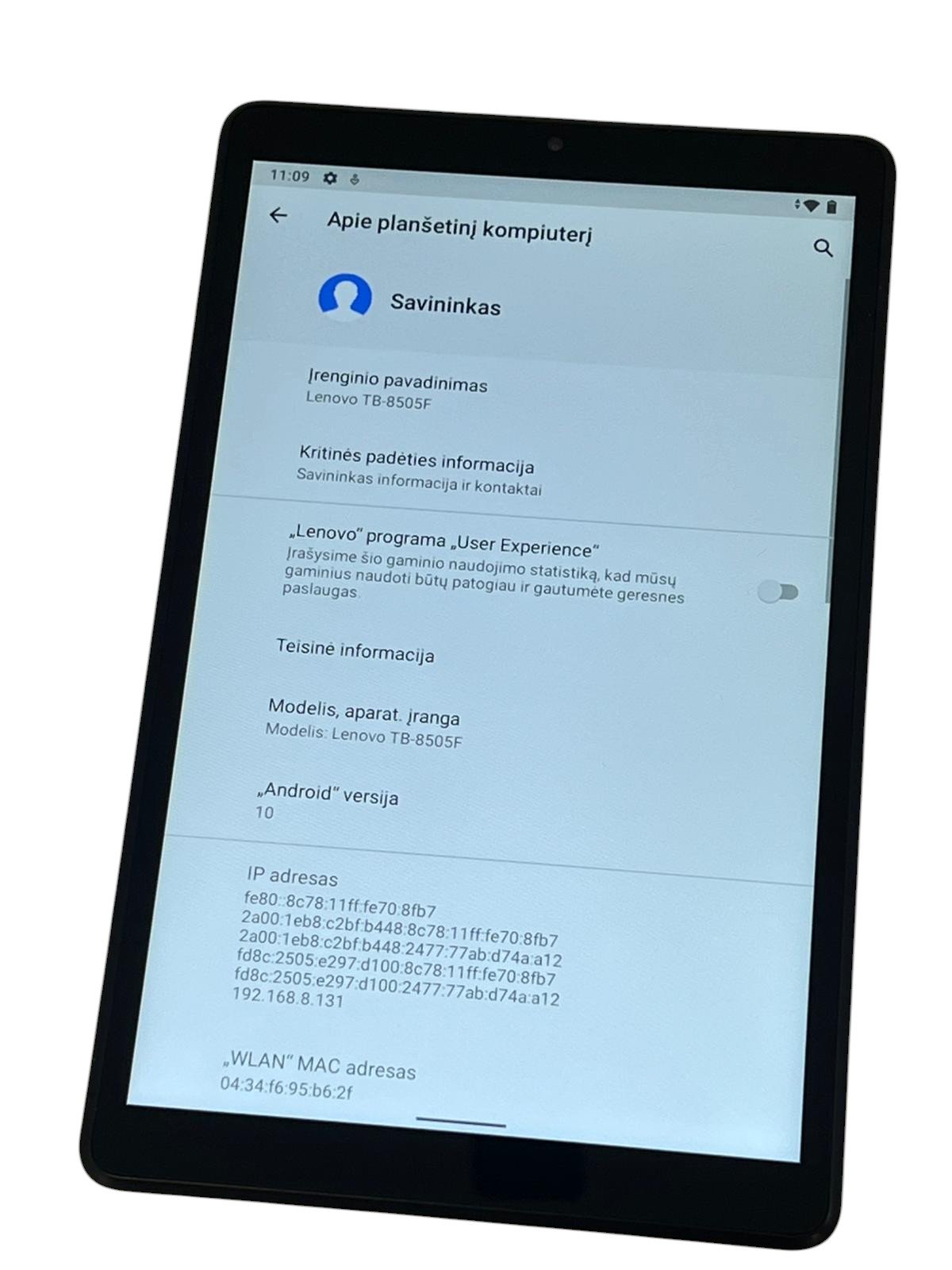 Lenovo Tab M8 (TB-8505F) - Image 6