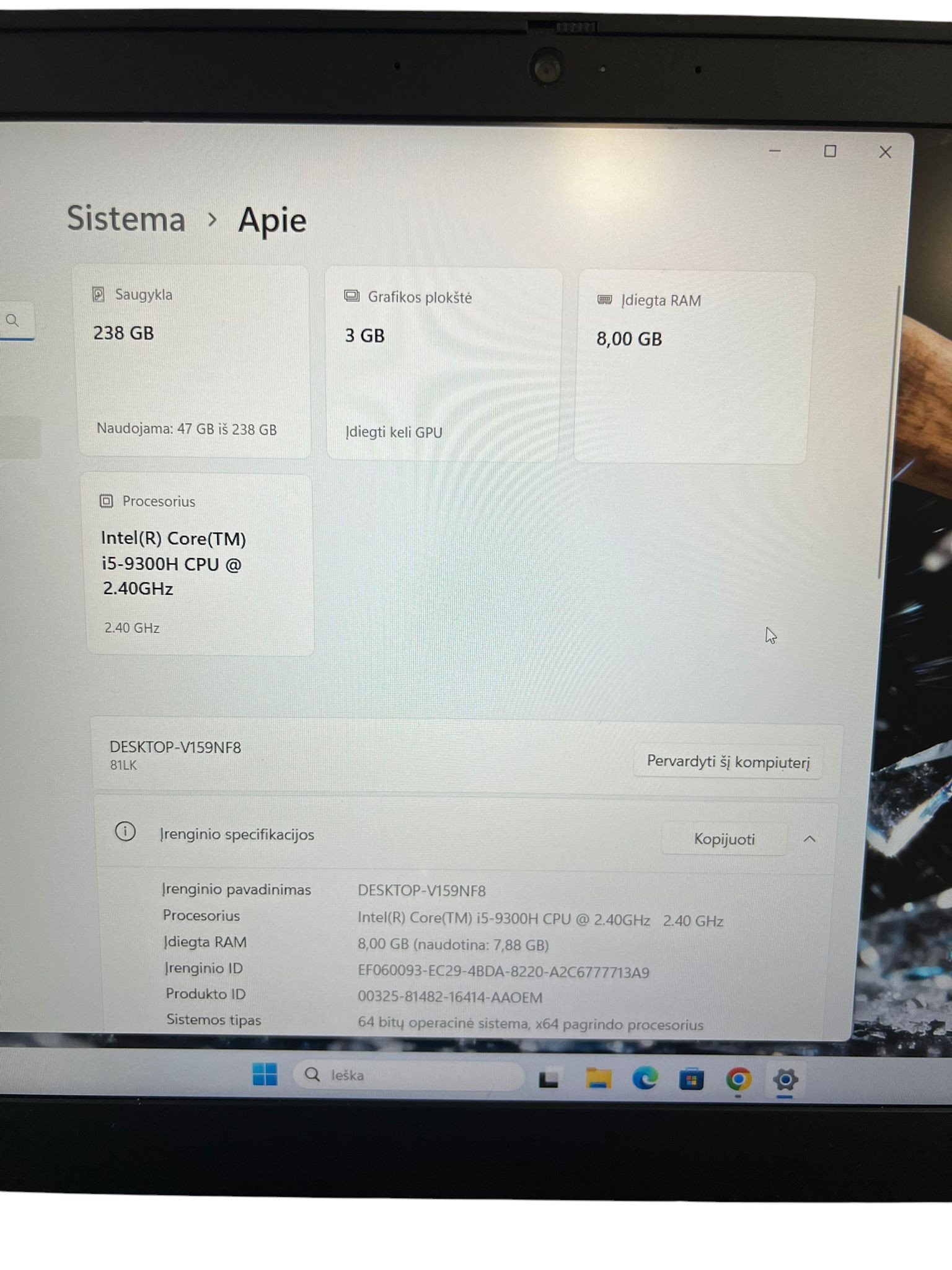Lenovo Gaming L340 - i5-9300H / 8GB / 256GB / GTX 1050 - Image 3