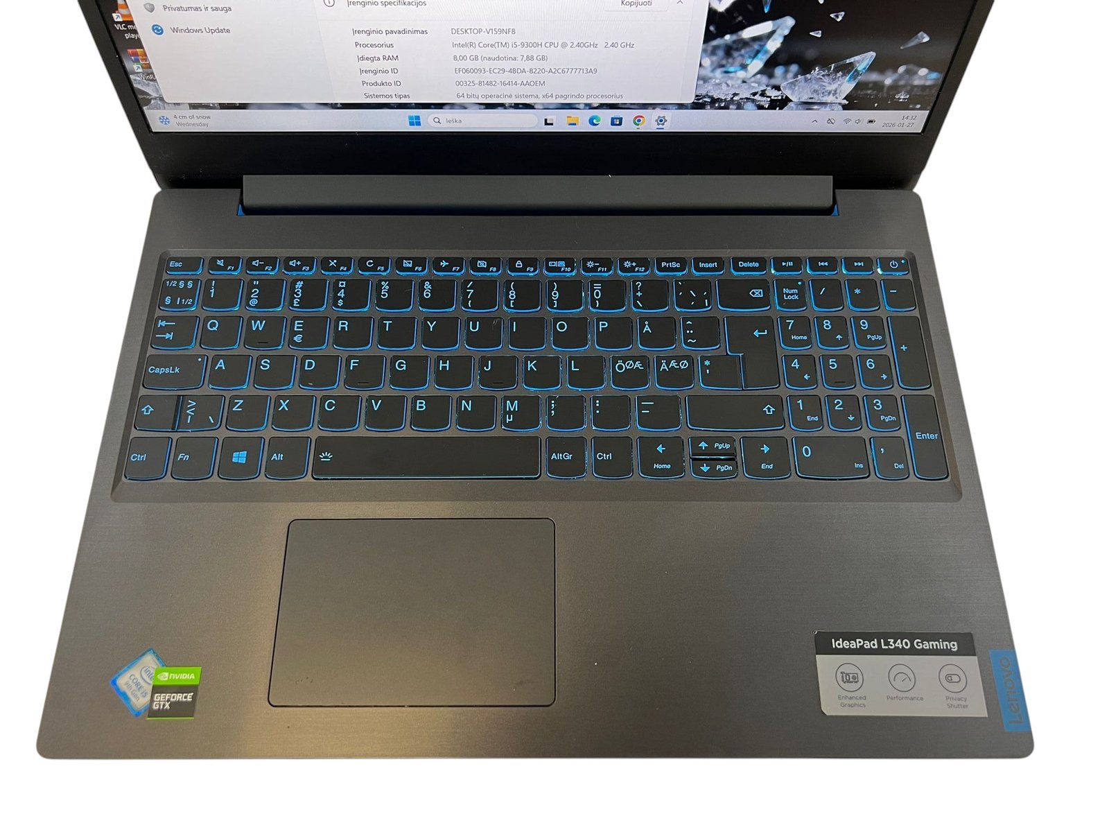 Lenovo Gaming L340 - i5-9300H / 8GB / 256GB / GTX 1050 - Image 4