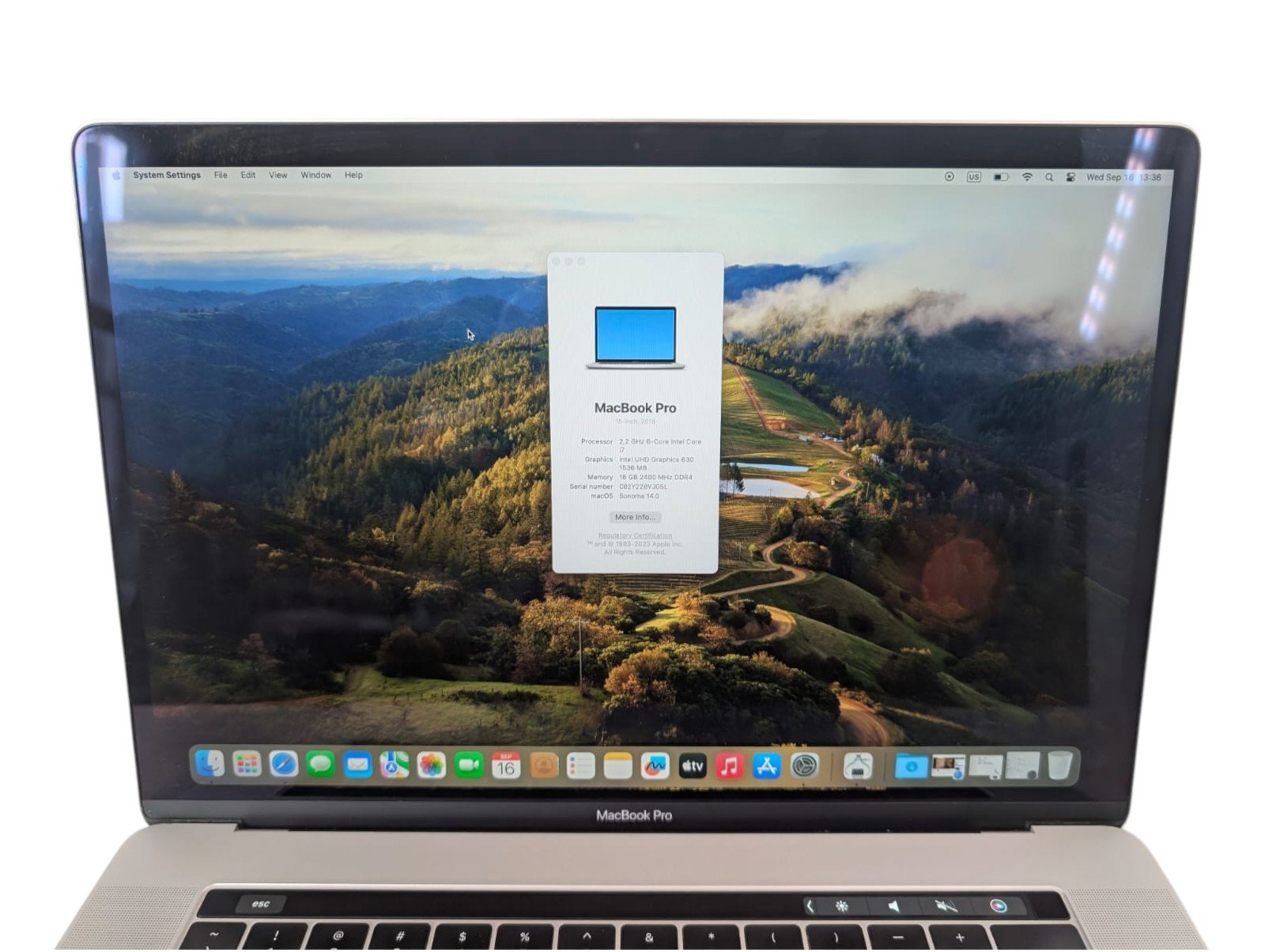 MacBook Pro 15″ TB 2018 6-Core Intel Core i7 16GB/256GB - Image 3