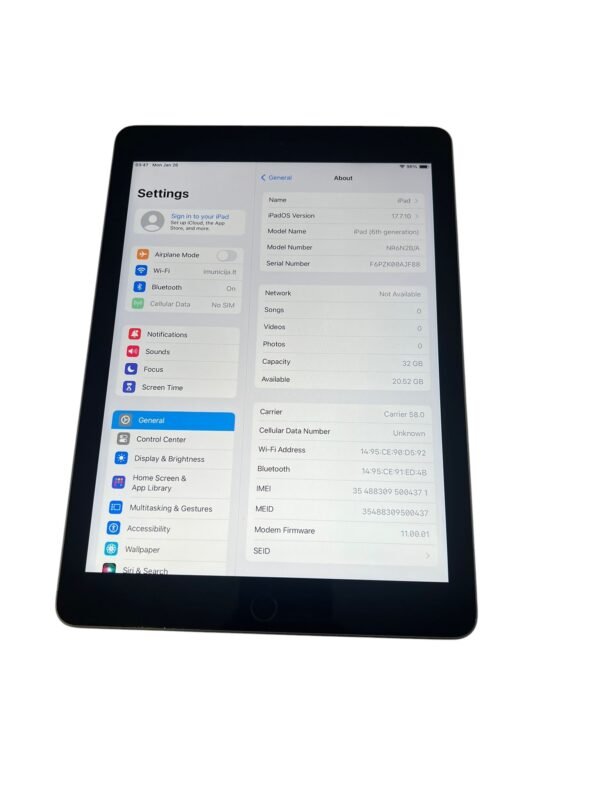 iPad (6th Generation) 32GB +SIM - www.imunicija.lt