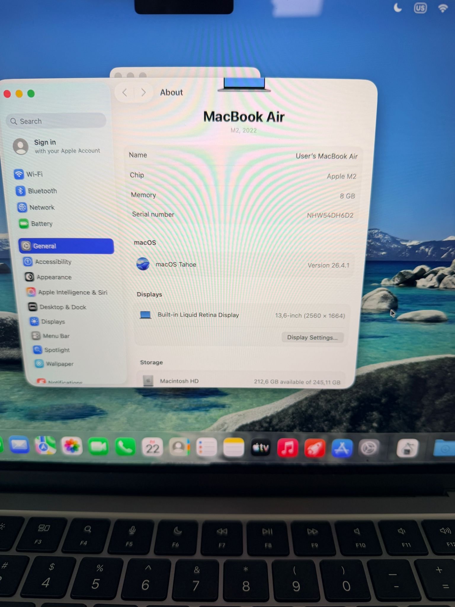 MacBook Air 13" 2022 Apple M2 / 8GB / 256GB SSD - Image 6