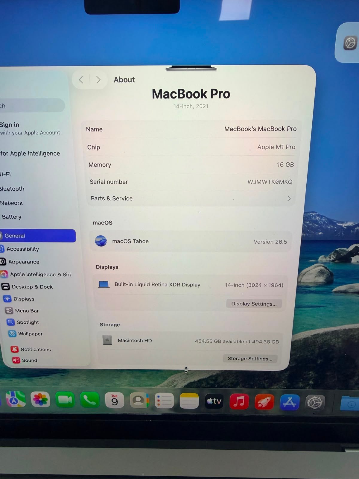 MacBook Pro 14" 2021 Apple M1 Pro / 16GB / 512GB SSD - Image 5