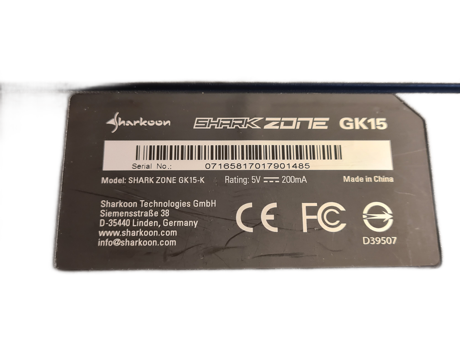 Sharkoon SHARK ZONE GK15 Keyboard - Image 7