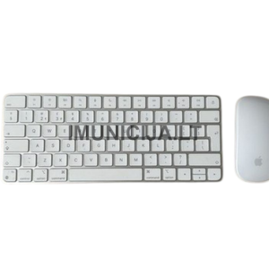 Apple Magic Keyboard (A2450) + Magic Mouse 2 (A1657) blue