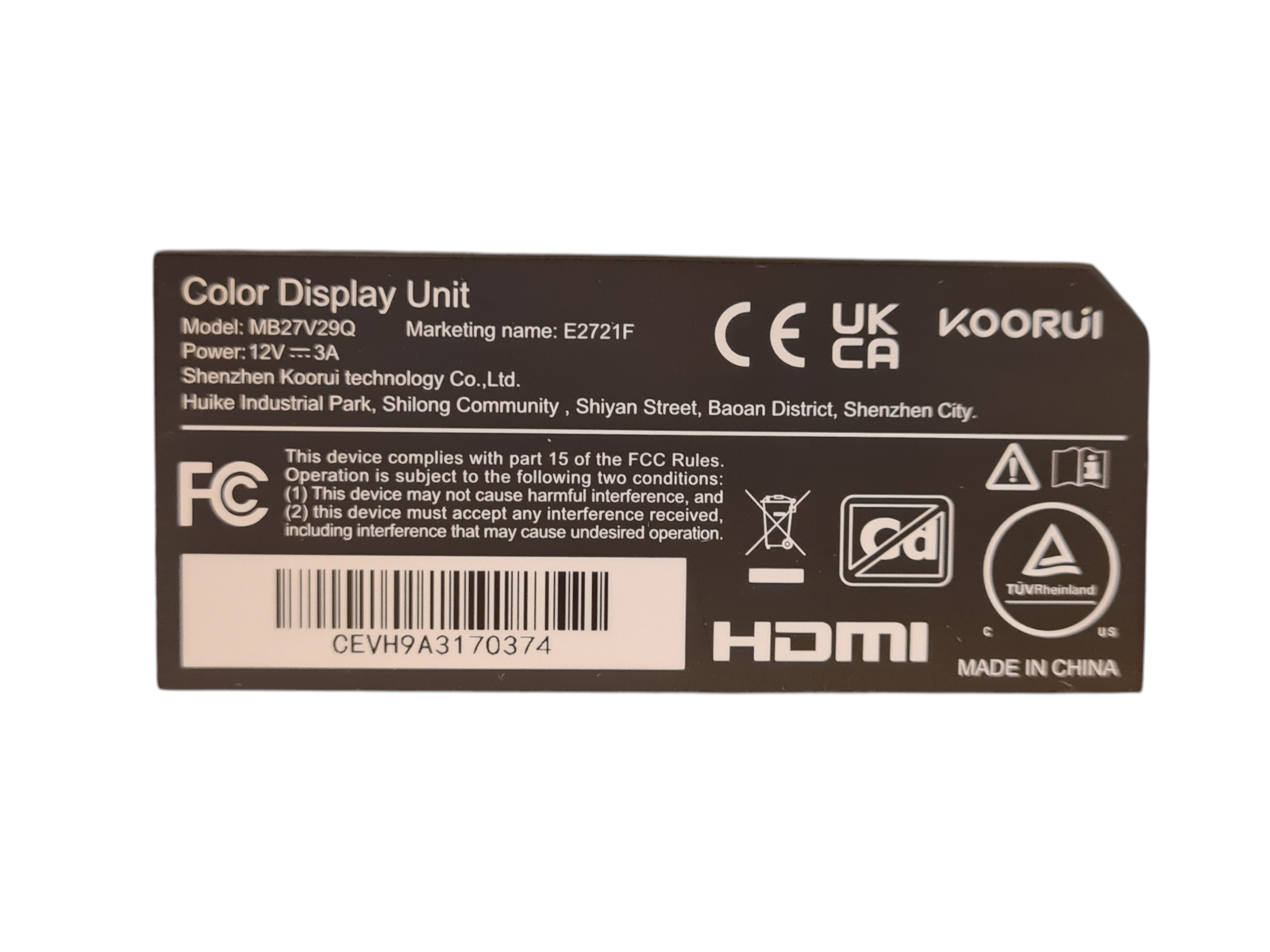 Monitorius KOORUI E2721F | 27″ | QHD | IPS | 100Hz - Image 7