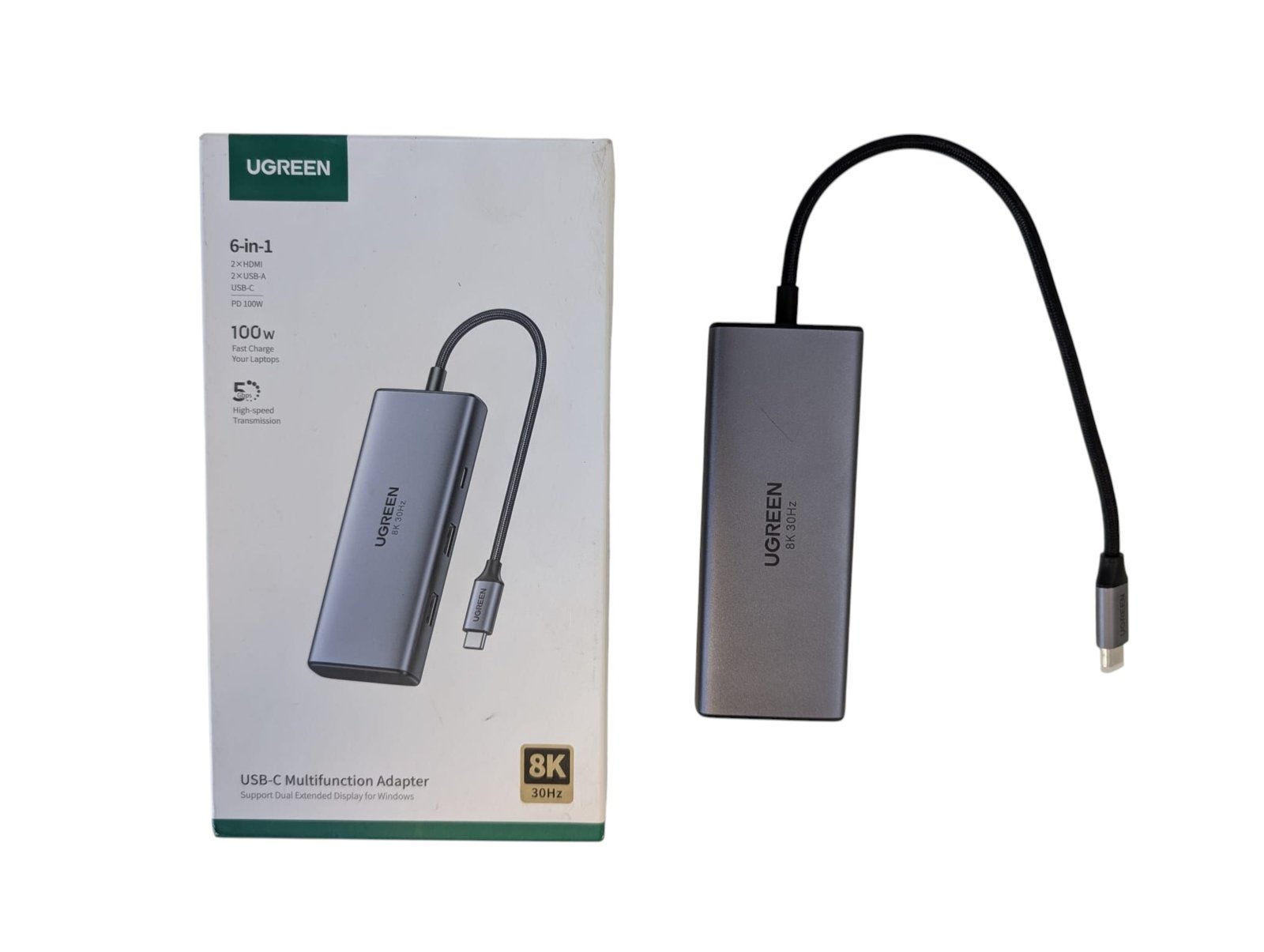 UGREEN Revodok 206 6-in-1 USB-C adapteris - Image 2