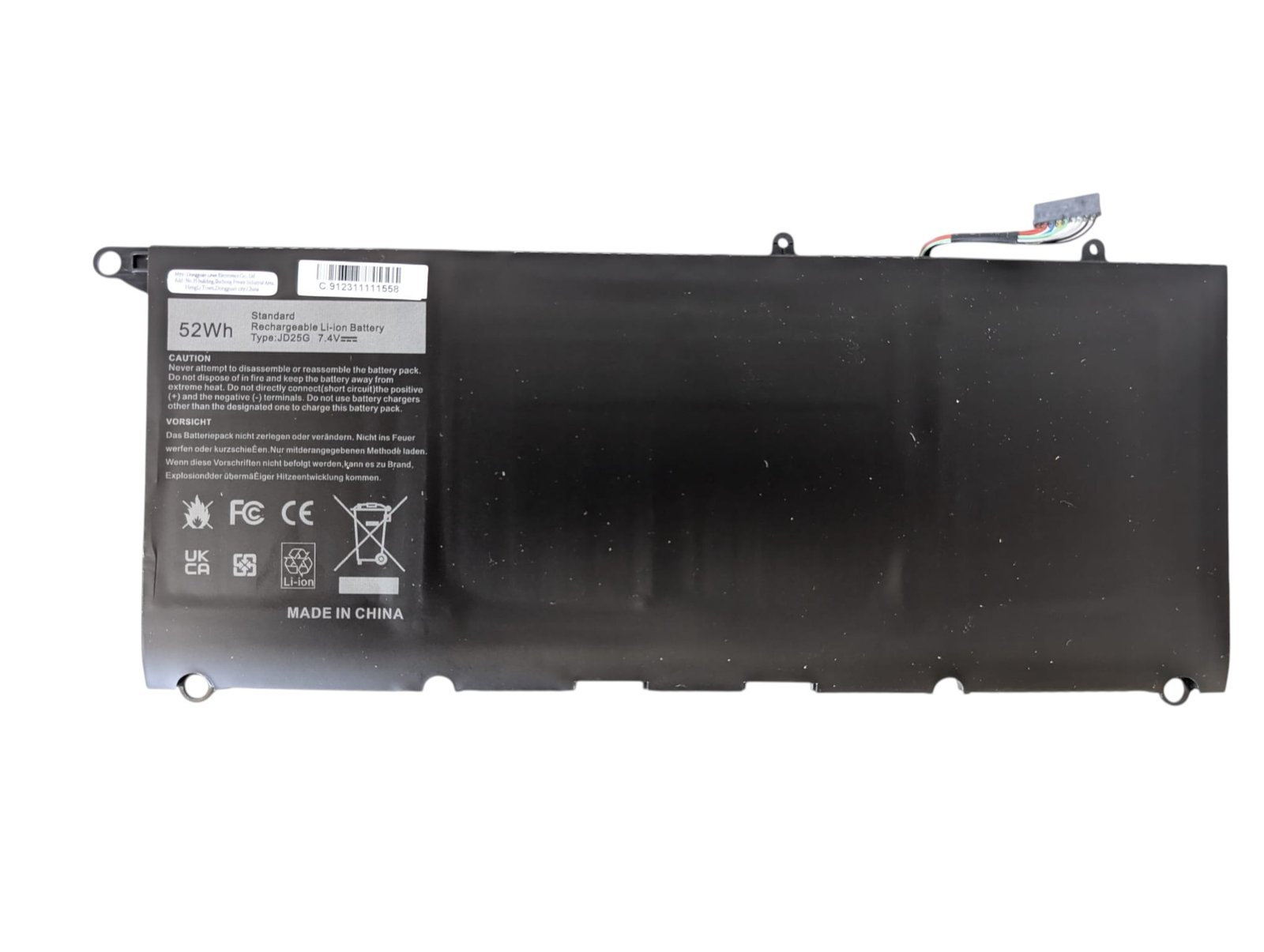 Dell JD25G nešiojamo kompiuterio baterija (akumuliatorius) - Image 2