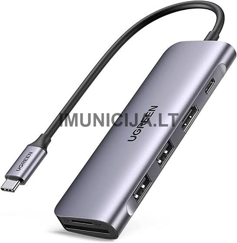 UGREEN Revodok 206 6-in-1 USB-C adapteris