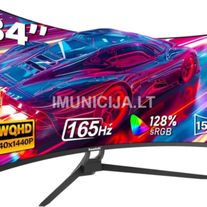Gawfolk 34" UWQHD 165 Hz lenktas monitorius