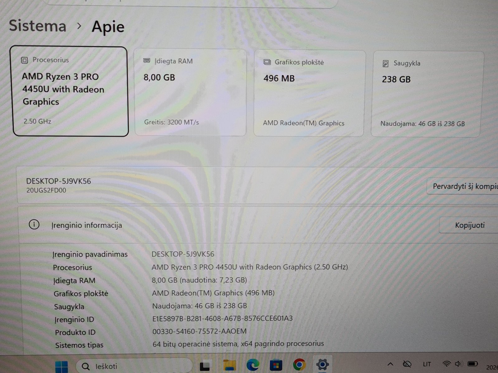 Lenovo ThinkPad X13 Gen 1 - Ryzen 3 Pro / 8GB/256GB SSD - Image 5