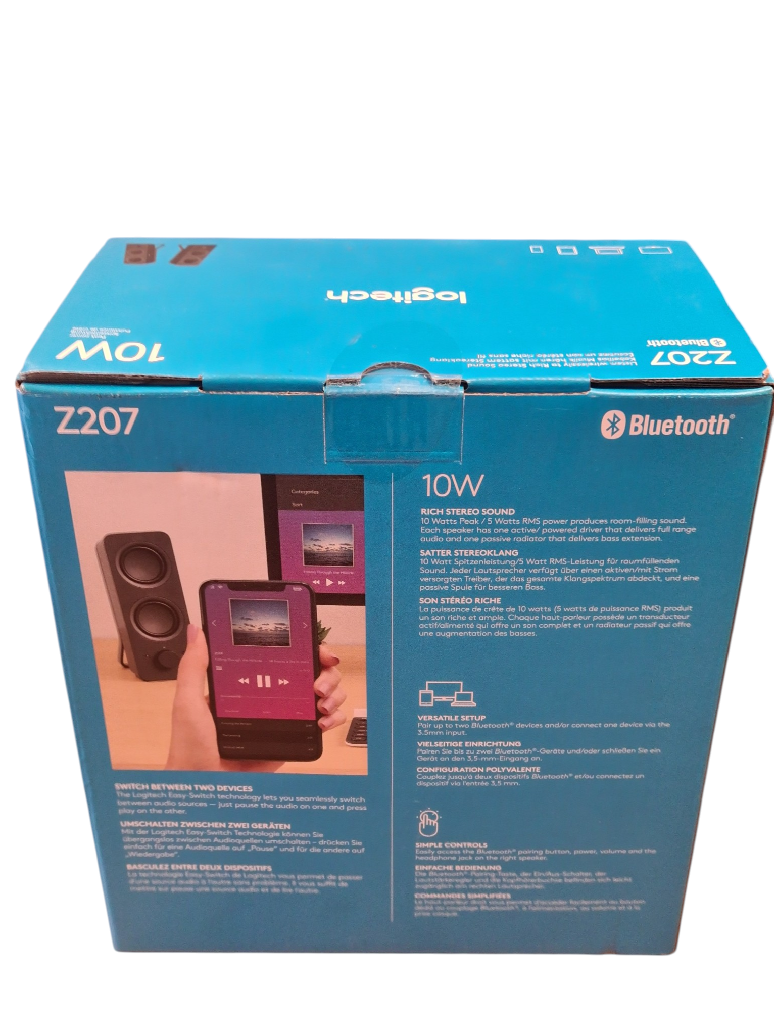 Logitech Z207 2.0 Bluetooth 10W stereo kolonėlės - Image 4