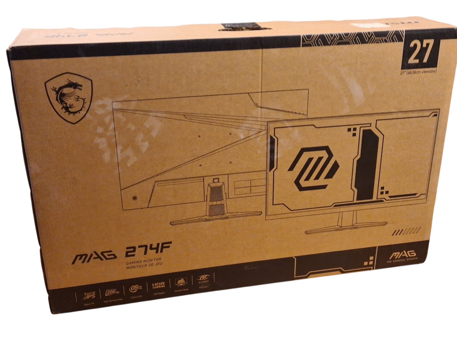 Monitorius MSI MAG 274FDE | 27″ | FHD | Rapid IPS | 200Hz - Image 9