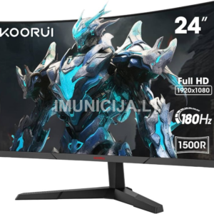Monitorius KOORUI 24E6CA | 23.6″ | FHD | VA | 180 Hz | 1 ms | Curved
