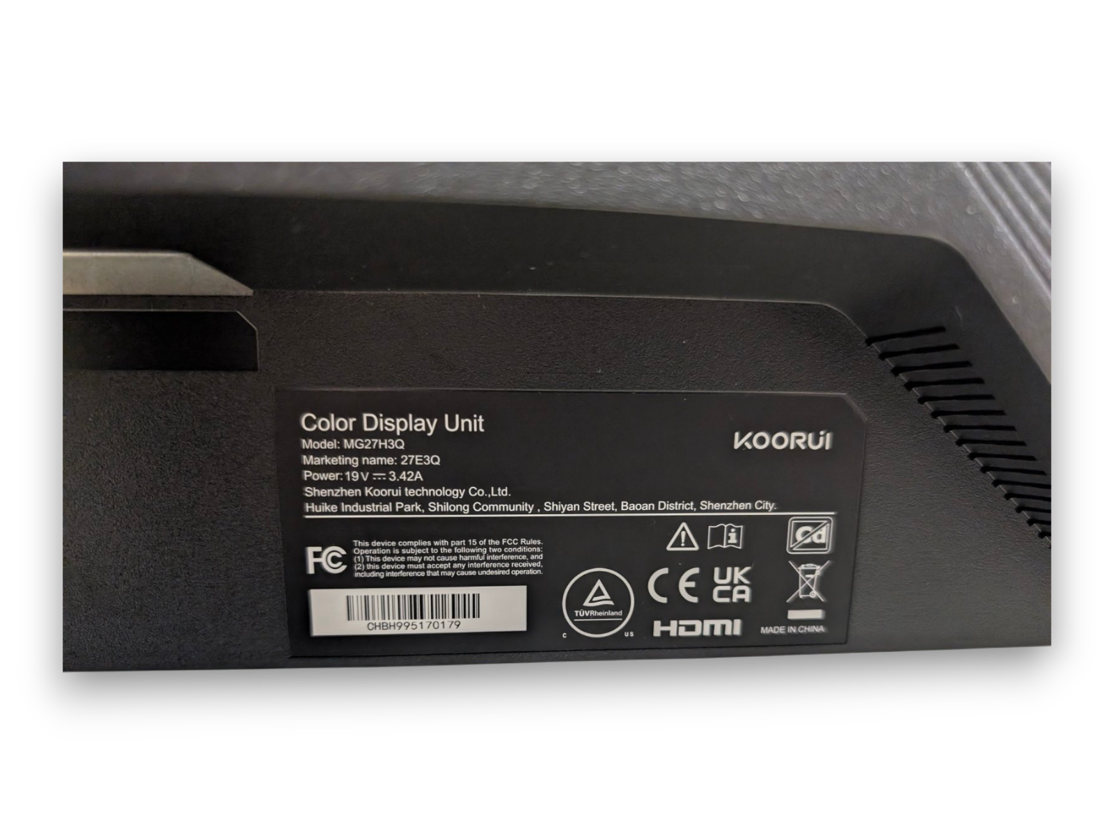 Monitorius KOORUI 27E3Q | 27″ | QHD | IPS | 170Hz - Image 2