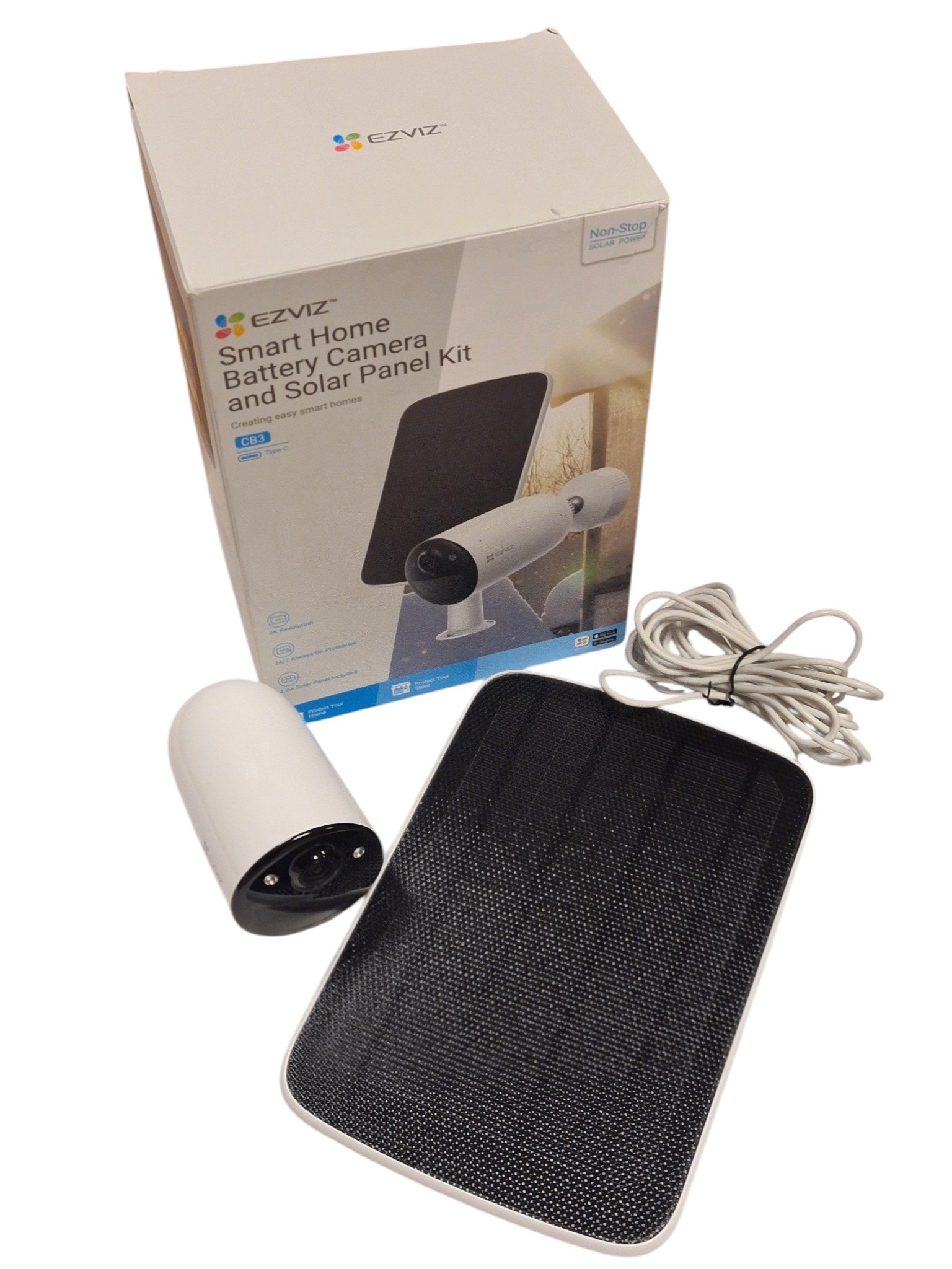 EZVIZ CB3 KIT 2K kamera su saulės panele - Image 3