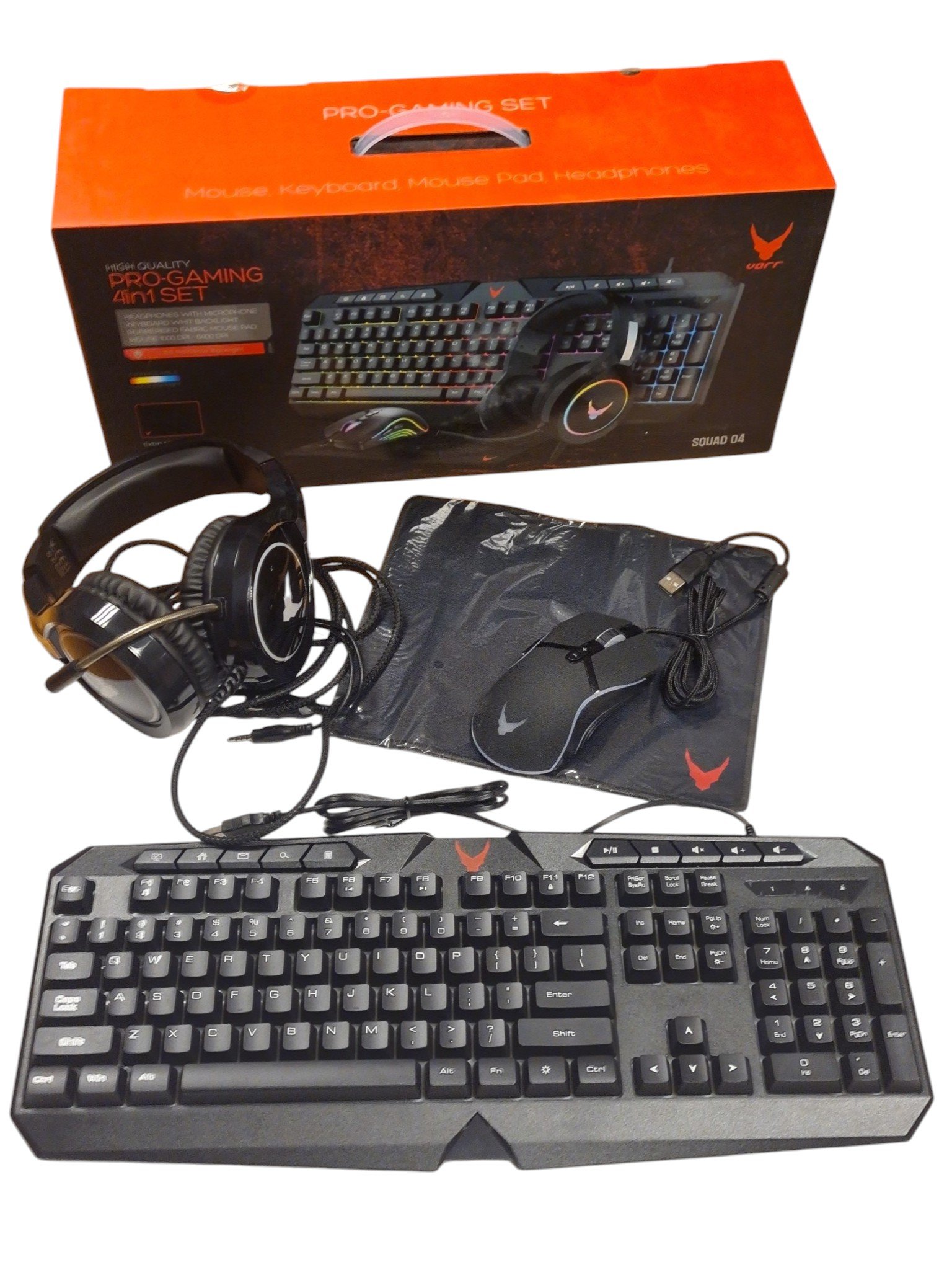 Varr Squad 04 Pro-Gaming 4in1 žaidimų komplektas - Image 2