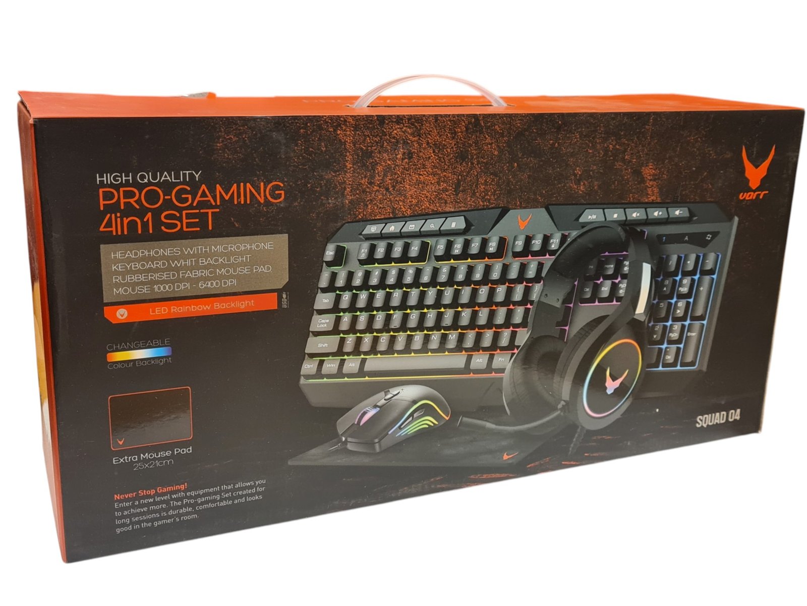 Varr Squad 04 Pro-Gaming 4in1 žaidimų komplektas - Image 3