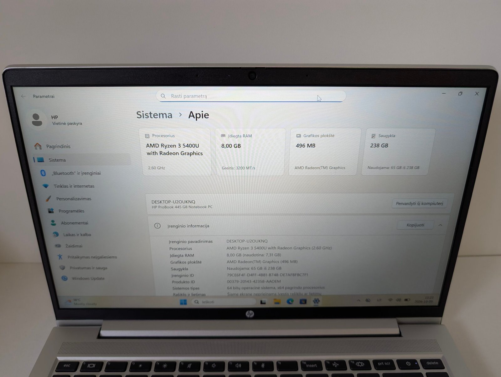 HP EliteBook 845 G7 | Ryzen 3 PRO 4450U | 16 GB RAM | 256 GB SSD | 14″ FHD - Image 7