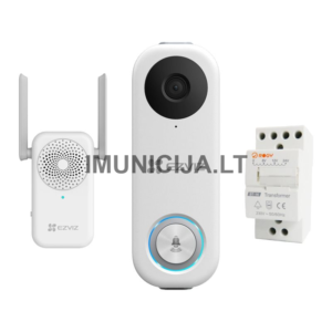 EZVIZ DB1C Wi-Fi vaizdo durų skambutis su transformatoriumi